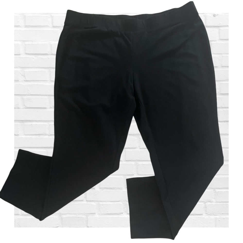 INC Plus Size Black Stretch Leggings Pull On Pants Straight Women’s 3X 22W